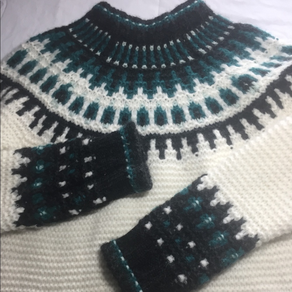Brooks Brothers alpaca sweater dress fair isle